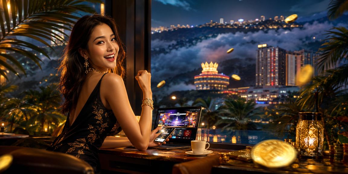 Suasana kasino hiburan gaya Melayu di Genting Highlands yang mewah dan meriah
